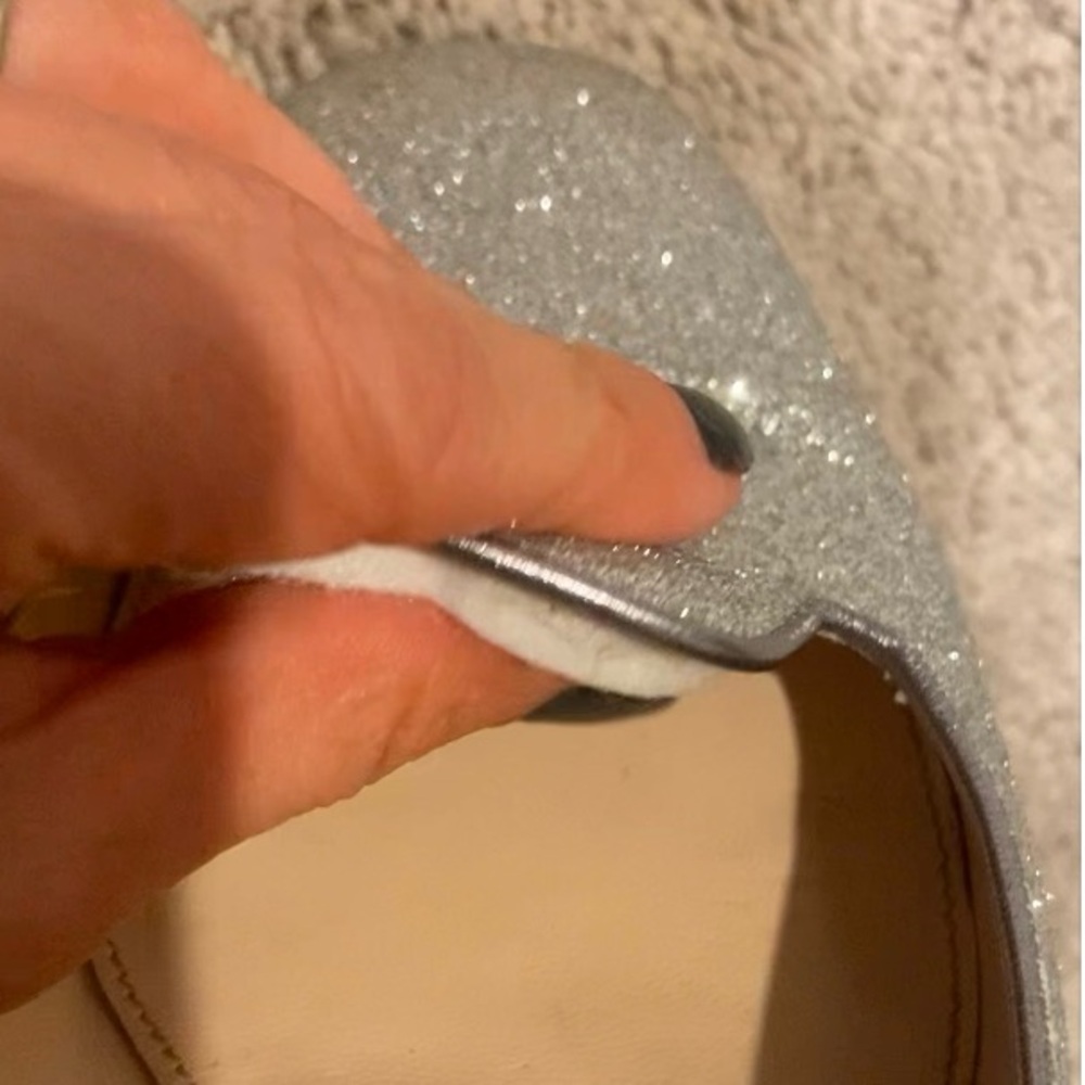 Vintage Prada Silver Sparkle Flat Loafers - Picture 14 of 16